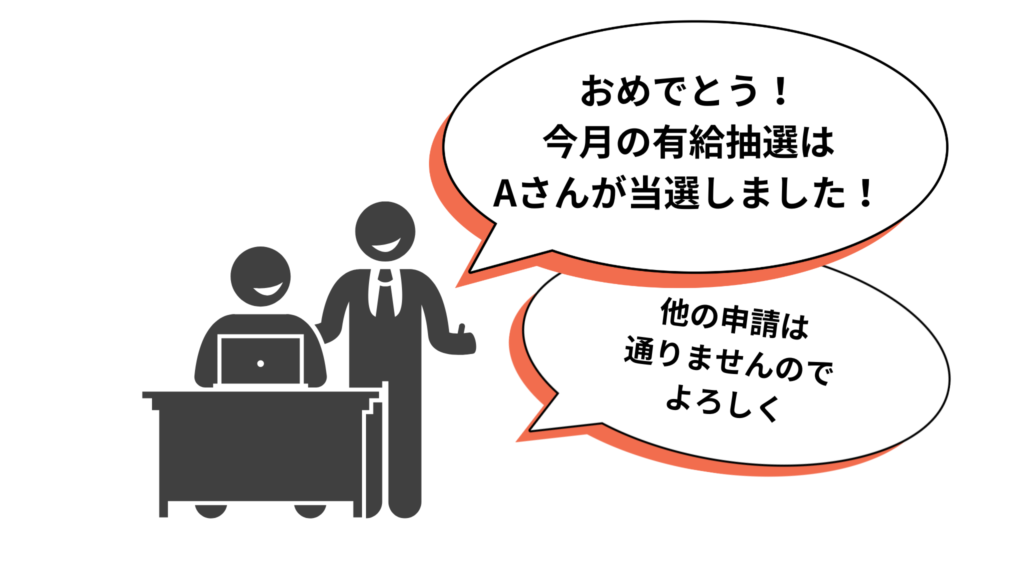 有給休暇申請に人数制限があるブラック企業