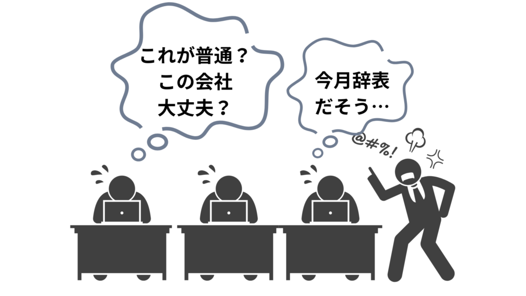 離職率が異常なブラック企業