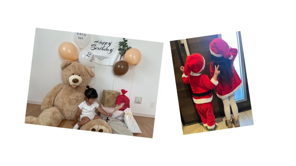 フリーランスを目指す主婦の方がお子様と公園で遊んでいる様子