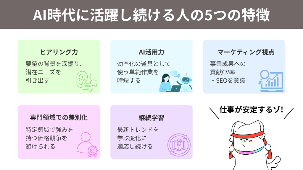 AI時代に活躍し続ける人の5つの特徴